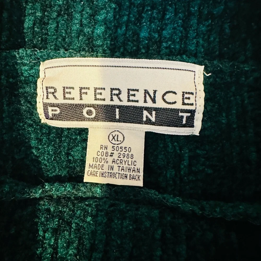 Reference Point Green/Teal Women's Turtle Neck Thick Sweater Size XL